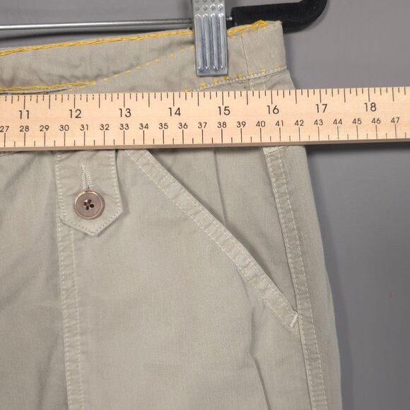 GRAMICCI Women’s Pants Size 6 Straight Flare Drawstring Hiking Gray Green - Picture 4 of 12